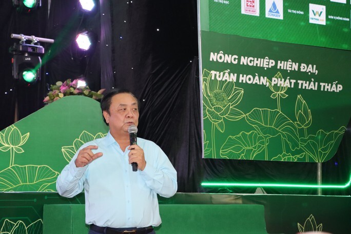 Bộ trưởng Bộ NN-PTNT Lê Minh Hoan phát biểu tại diễn đàn Mekong Connect 2022
