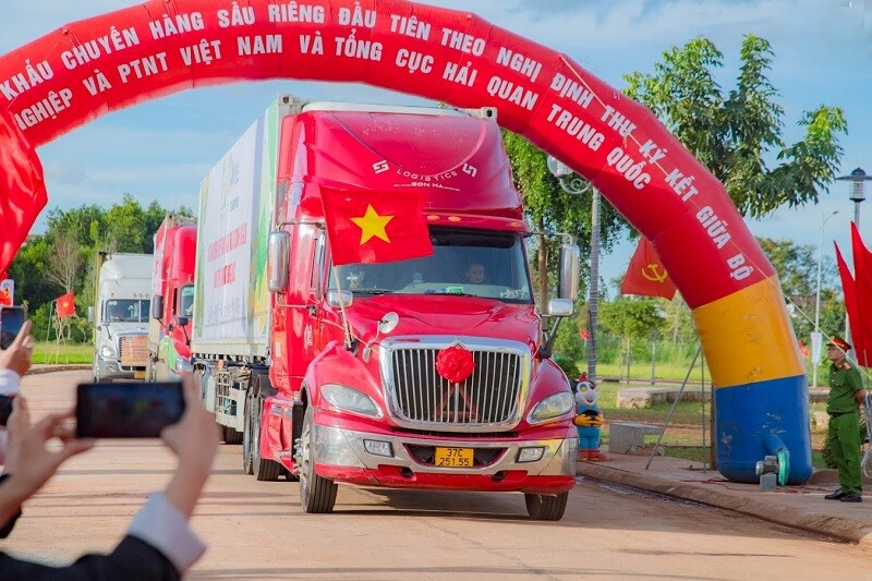 Sự kiện xuất khẩu chính ngạch lô sầu riêng đầu tiên sang thị trường Trung Quốc được tổ chức tại Đắk Lắk