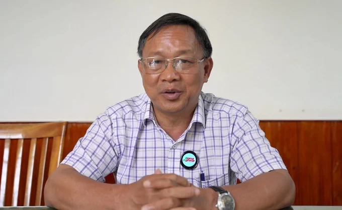 Ông Vũ Đức Côn, Phó Giám đốc Sở NN-PTNT, kiêm Chủ tịch Hiệp hội sầu riêng Đắk Lắk. Ảnh: Quang Yên.
